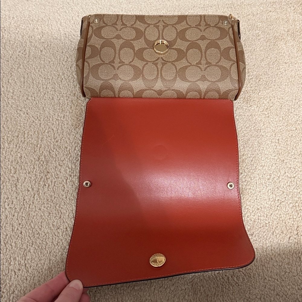 Coach Signature Coated Canvas Reversible Crossbody Bag - Picture 13 of 14